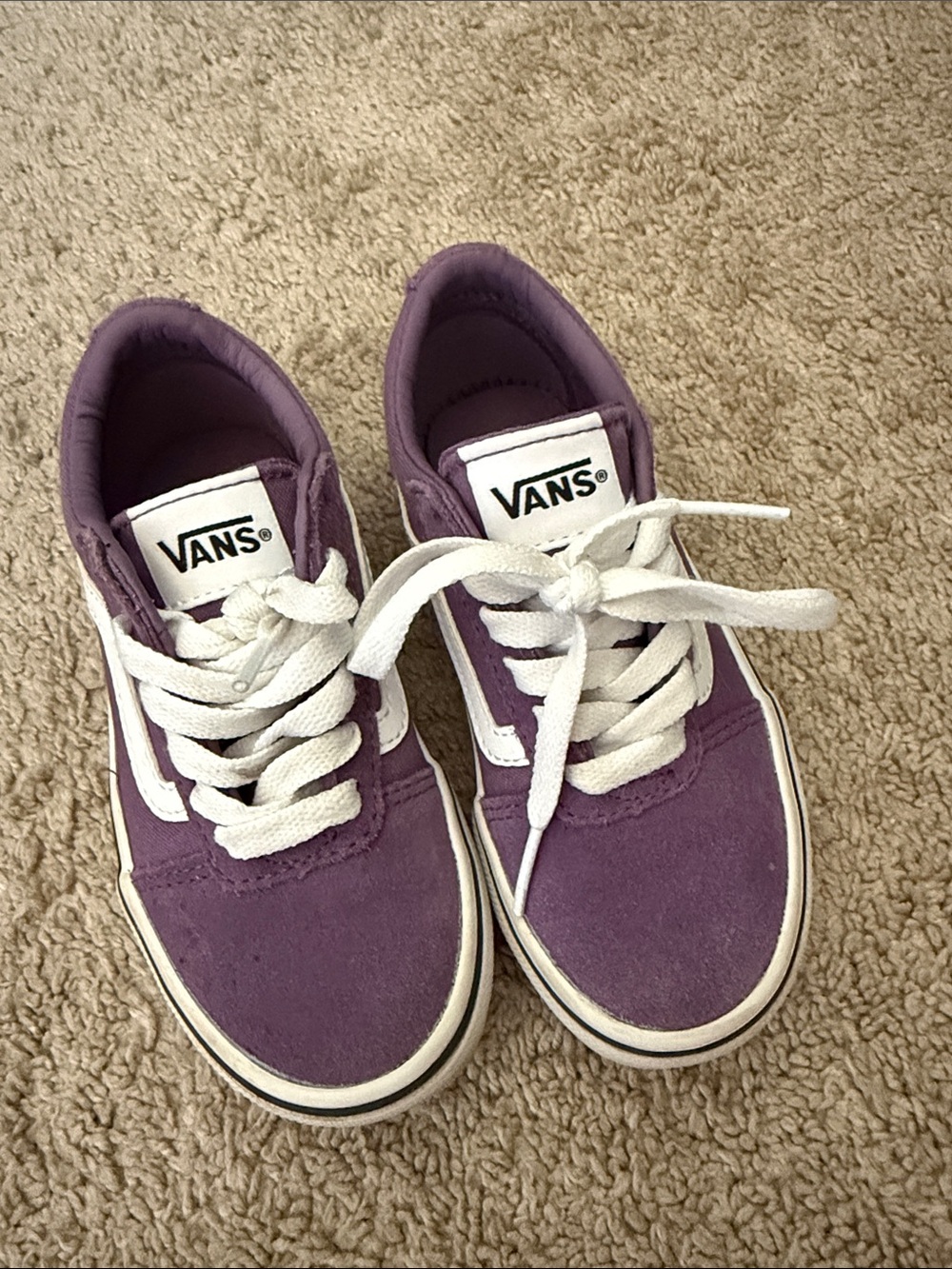 Vans Kids Old Skool Purple Low-Top Sneakers
